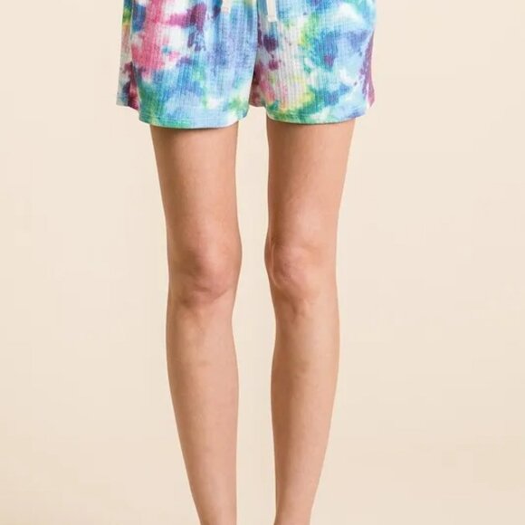 BiBi Tie Dye French‎ Terry Casual Shorts - Picture 2 of 10